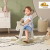 Qaba Wooden Rocking Horse Toddler Baby Ride-on Toys for Kids 1-3 Years with Classic Design & Solid Workmanship, White view 2