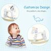 Qaba Wooden Rocking Horse Toddler Baby Ride-on Toys for Kids 1-3 Years with Classic Design & Solid Workmanship, White view 3