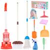 Meland Kids Cleaning Set - 8Pcs Toddler Broom and Toy Vacuum Cleaner, Pretend Play Children House Cleaning Toys, Christmas Birthday Gift for Girls and Boys view 1
