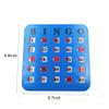 Yuanhe Shutter Slide Bingo Cards - 5 Pack Multi Color Extra Thick Stitched, Easy Read with Finger-Tip Sliding Windows view 3