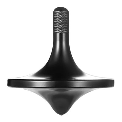 CHEETOP Stainless Steel Spinning Top, Premium Exquisite Perfect Balance Well Made Metal Desk EDC Little Fidget Toy, Spin Long Time Over 6 Minutes, Great Value (Black, Large Diameter 34mm)