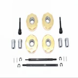 20pc Set Upgrades Brass Pendulum Wheel Knuckle Axle Weight+12.5Mm Wider Hex+Harden Steel #45 Front CVD Joint+Rear Drive Shaft RC Cars by GPM