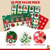 JOYIN 28 Players Christmas Bingo Cards (5x5) for Kids Xmas Party Supplies Goodies Games, Kids School Classroom Goody Gift Filler Stuffers, Indoor Family Activities (Christmas) view 3
