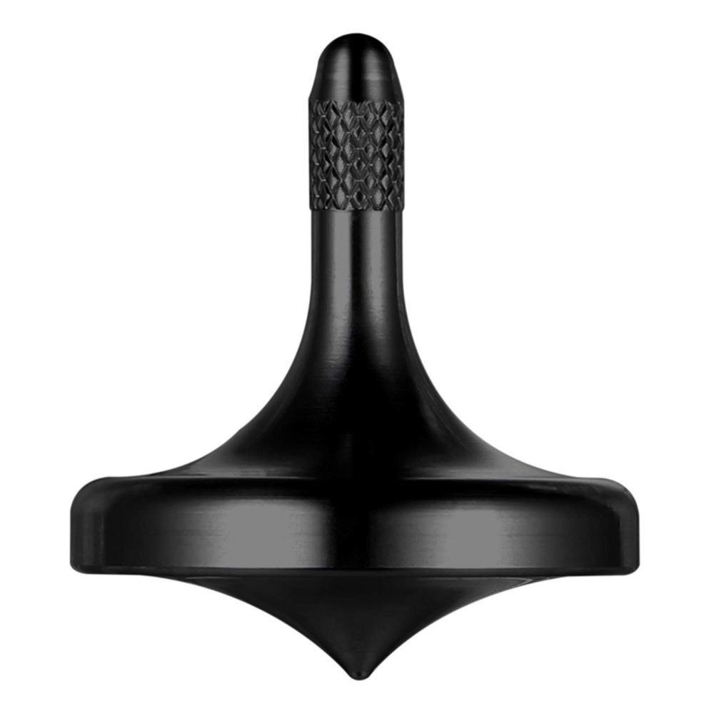 CHEETOP Precision Metal Spinning Top, Well Made Stainless Steel Spin Long Lasting Exceed 6 Mins Desktop Gyro EDC Toy, Perfect Balance Easy to Use Kill Time Efficiently (Pro-Black)