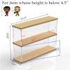 Clear Acrylic Display Case for Funko POP Figures 4.53in Collectibles Wooden view 2