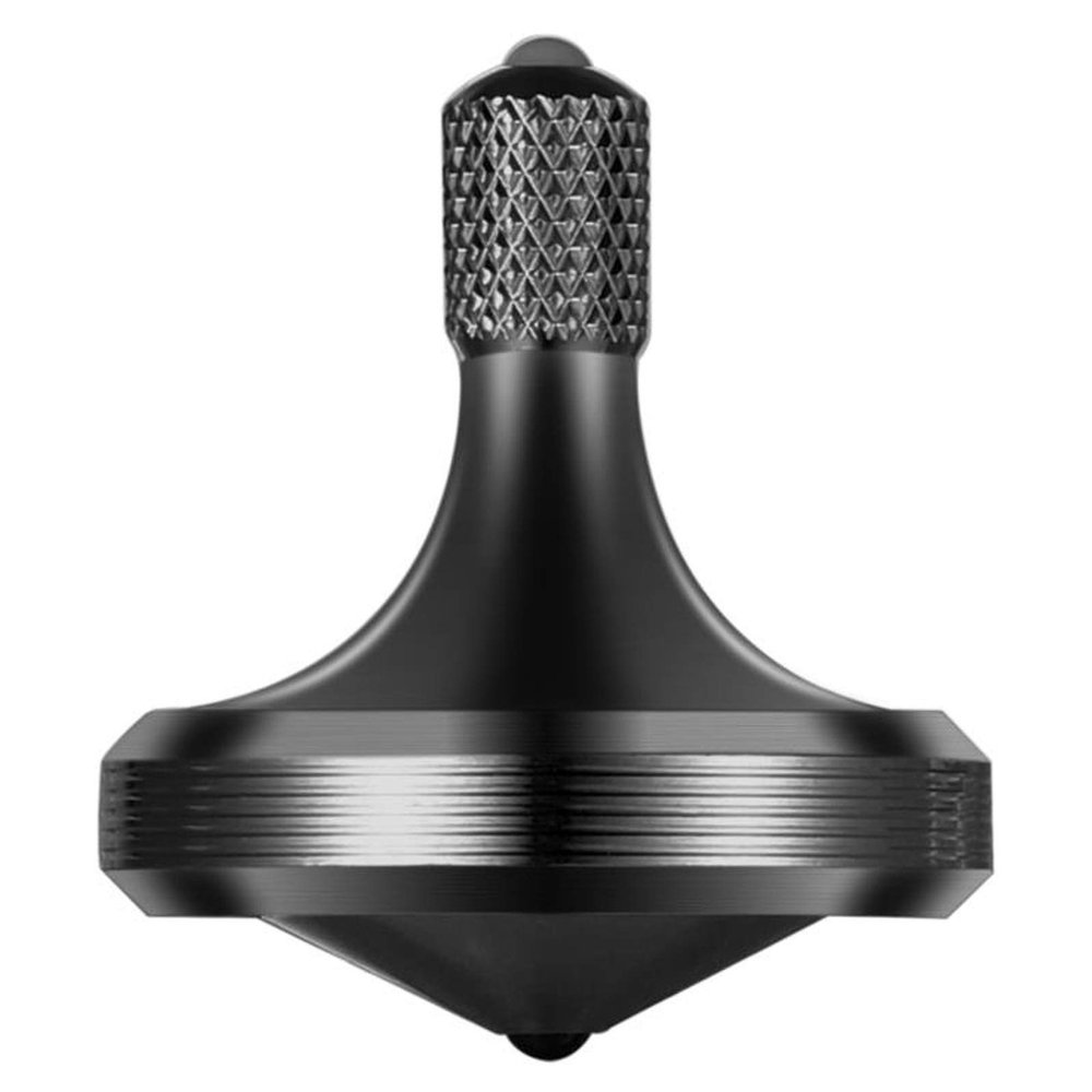 CHEETOP Precision Metal Spinning Top, Well Made Stainless Steel Spin Long Lasting Exceed 8 Mins Desktop Gyro EDC Toy, Perfect Balance Easy to Use Kill Time Efficiently (Pro Max-Black)