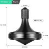 CHEETOP Precision Metal Spinning Top, Well Made Stainless Steel Spin Long Lasting Exceed 8 Mins Desktop Gyro EDC Toy, Perfect Balance Easy to Use Kill Time Efficiently (Pro Max-Black) view 2