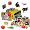85 Fridge Magnets for Toddlers - Big Realistic Animal Magnets for Kids - Farm+Zoo+Fruits+Vegetables Magnet for Refrigerator - Magnetic Animals for Children - Learning Toy Set - Baby Educational Gift view 1