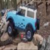 Treal 1.9 Beadlock Wheels Heavy Duty CNC Aluminum Crawler RC Wheel 4pcs-Set for 1:10 TRX-4 Axial SCX10 II SCX10 III(Blue) 116g/pc -Type C view 4