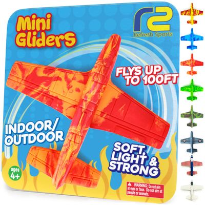 Airplane Toy Glider for All Ages - 2026 Valentines Day Gifts for Kids - Easy to Throw Soft Flying Plane for Indoor & Outdoor Play - Best Kids Valentine Gifts for Girls & Boys All Ages 3 4 5 6 7 8 9+