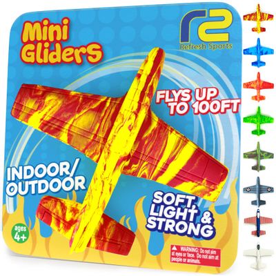 Airplane Toy Foam Glider Plane for Kids: Best Outdoor Toys for Boys & Girls All Ages. Easter Basket Stocking Stuffers Birthday Gift Ideas. Summer Yard Games Great Gifts for Age 4 5 6 7 8 9 Year Olds
