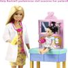 Barbie Careers Playset, Pediatrician Set with Blonde Doctor Doll, Brunette Patient Small Doll, Exam Table & Accessories view 3