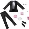 Barbie Fashion & Accessories Pack, Bridal Set with Groom Outfit for Ken Doll with Tuxedo, Shoes, Watch, Wedding Cake with Tray & Bouquet view 1