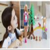Barbie Wilderness Guide Doll and Playset, Blonde Fashion Doll with 10 Animal Figures, Tree, Rainbow and More view 2
