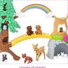 Barbie Wilderness Guide Doll and Playset, Blonde Fashion Doll with 10 Animal Figures, Tree, Rainbow and More view 3