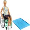 Barbie Ken Fashionistas Doll #167 with Wheelchair & Ramp Wearing Tie-Dye Shirt, Black Shorts, White Sneakers & Sunglasses, Toy for Kids 3 to 8 Years Old view 1