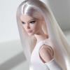 Barbie Signature Looks Doll (Tall, Blonde) Fully Posable Fashion Doll Wearing White Dress & Platform Boots, Gift for Collectors view 3