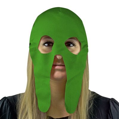 Fan Mask and Hat Combo for Halloween Parties and Events (Green)
