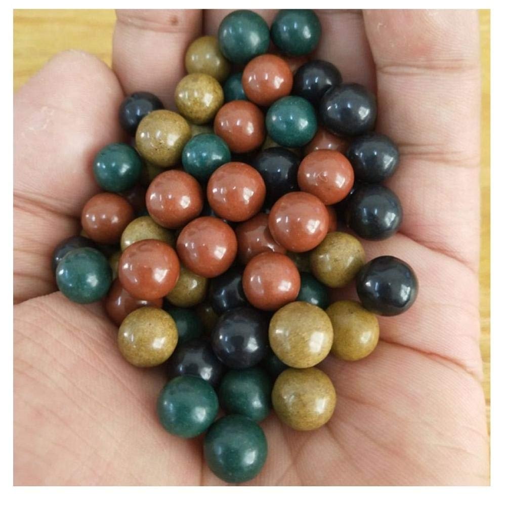 Strong Clay Ball, Breathable Clay Ball Safe 9mm Ceramic Clay Ball Marbles, Special Color Practice Pills, 3,500 Tablets-Color 8-9mm 3500 Grains