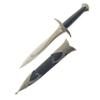LKOQO 11" Fantasy Medieval Elvish Dagger. For Collection, Gift or Cosplay Renaissance Characters A Fair,Stainless Steel (Black) view 1