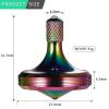 CHEETOP Precision Metal Spinning Top, Well Made Stainless Steel Spin Long Lasting Exceed 8 Mins Desktop Gyro EDC Toy, Perfect Balance Easy to Use Kill Time Efficiently (Pro Max-Iridescent) view 2
