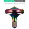 CHEETOP Precision Metal Spinning Top, Well Made Stainless Steel Spin Long Lasting Exceed 8 Mins Desktop Gyro EDC Toy, Perfect Balance Easy to Use Kill Time Efficiently (Pro Max-Iridescent) view 3