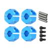 4PCS 12mm RC Model Hex Adaptor, Hex Wheel Hub Adapter, Wheel Hex Drive Adapter with Pins & Screws for Rc Model Car Parts view 1