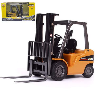 Forklift Truck Toy with Moveable Joint, 1:50 Scale Diecast Warehouse Lifting Vehicle for Kids, Forklift Toy, Alloy Fork Truck Model Toy for Kids Play, Collection or Decorative Ornament