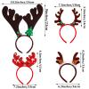 Ruisita 9 Pack Reindeer Headband Ornaments Christmas Antlers Costume Headwear Decoration Assorted Styles Party Gifts for Holiday view 2
