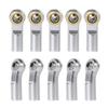 10Pcs Aluminum Link Rod End Joint M3 Metal Ball End Head Holder Tie for 1/10 RC Axial SCX10 90046 (Silver) view 1