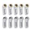 10Pcs Aluminum Link Rod End Joint M3 Metal Ball End Head Holder Tie for 1/10 RC Axial SCX10 90046 (Silver) view 3