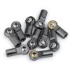 10Pcs Link Rod End Joint Aluminum M4 Metal Ball End Head Holder Tie for 1/10 RC SCX10 Cars Parts (Titanium) view 3
