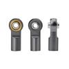 10Pcs Link Rod End Joint Aluminum M4 Metal Ball End Head Holder Tie for 1/10 RC SCX10 Cars Parts (Titanium) view 4