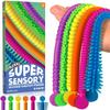 BUNMO Stretchy Strings - Stimulating & Fun Fidget Toys for Kids - Hours of Fun - Non-Mouthable Toy 3+ - Super Sensory 6 Pack view 1