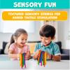 BUNMO Stretchy Strings - Stimulating & Fun Fidget Toys for Kids - Hours of Fun - Non-Mouthable Toy 3+ - Super Sensory 6 Pack view 2