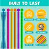 BUNMO Stretchy Strings - Stimulating & Fun Fidget Toys for Kids - Hours of Fun - Non-Mouthable Toy 3+ - Super Sensory 6 Pack view 3