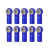 10Pcs Link Rod End Joint Aluminum M4 Metal Ball End Head Holder Tie for 1/10 RC SCX10 Cars Parts (Royal Blue) view 2