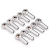 10Pcs Link Rod End Joint Aluminum M4 Metal Ball End Head Holder Tie for 1/10 RC SCX10 Cars Parts view 2