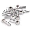 10Pcs Link Rod End Joint Aluminum M4 Metal Ball End Head Holder Tie for 1/10 RC SCX10 Cars Parts view 4