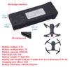 sea jump 2PCS 3.7v 500mAh Lithium Battery with 2PCS USB Charging Cable for E58 S168 Folding Quadcopter 4K HD Aerial Drone Spare Battery view 2