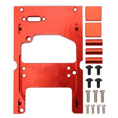 1/16 Scale RC Servo Mount Bracket,Steering Fixing Base for Precise Control Spare Part Red for RC Enthusiasts and Model Builders Off-Road Vehicles