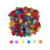 JUNWRROW 500 Pieces 3/4 inch Transparent 6 Color Bingo Counting Chips with Bag view 1