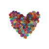JUNWRROW 500 Pieces 3/4 inch Transparent 6 Color Bingo Counting Chips with Bag view 4