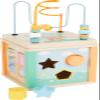 Small Foot Wooden Toys Pastel Activity Cube-Montessori Wooden Toys for Boys and Girls Ages 12+ Months-Perfect for Birthdays and Holidays, Multi view 1