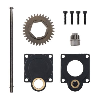 Micro Traders Electric Roto Starter Back Cover Backplate 11011 12mm Start Rod with Screws Compatible with HSP 1/10 16/18/21 Nitro Engine RC Model Car Part