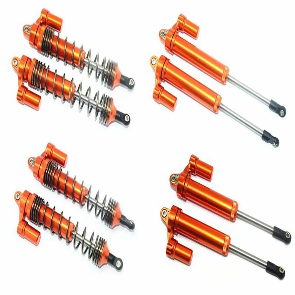 GPM 8PC Set Upgrades Aluminum Front+Rear L-Shape Piggy Back Damper for 1/7 Unlimited Desert Racer85076-4 RC Cars