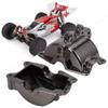 Dilwe Gearbox Cover, Aluminum Alloy Gearbox Upper Lower Cover Remote Control Car Model Accessory Compatible for WLtoys 1/18 A959 / A949 / A969 / A9797 RC Car Parts(Black) view 2