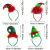 Aneco 6 Pack Assorted Creative Elves Headband Christmas Elf Costume Headwear Elf Hair Hoop for Christmas Party Accessoriess view 2