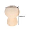20pcs Wooden Peg Doll Unfinished Mushroom Head Shape Doll Wooden Mushroom Figures People Wooden Figures for Kids Art and Craft view 2