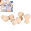 20pcs Wooden Peg Doll Unfinished Mushroom Head Shape Doll Wooden Mushroom Figures People Wooden Figures for Kids Art and Craft view 4